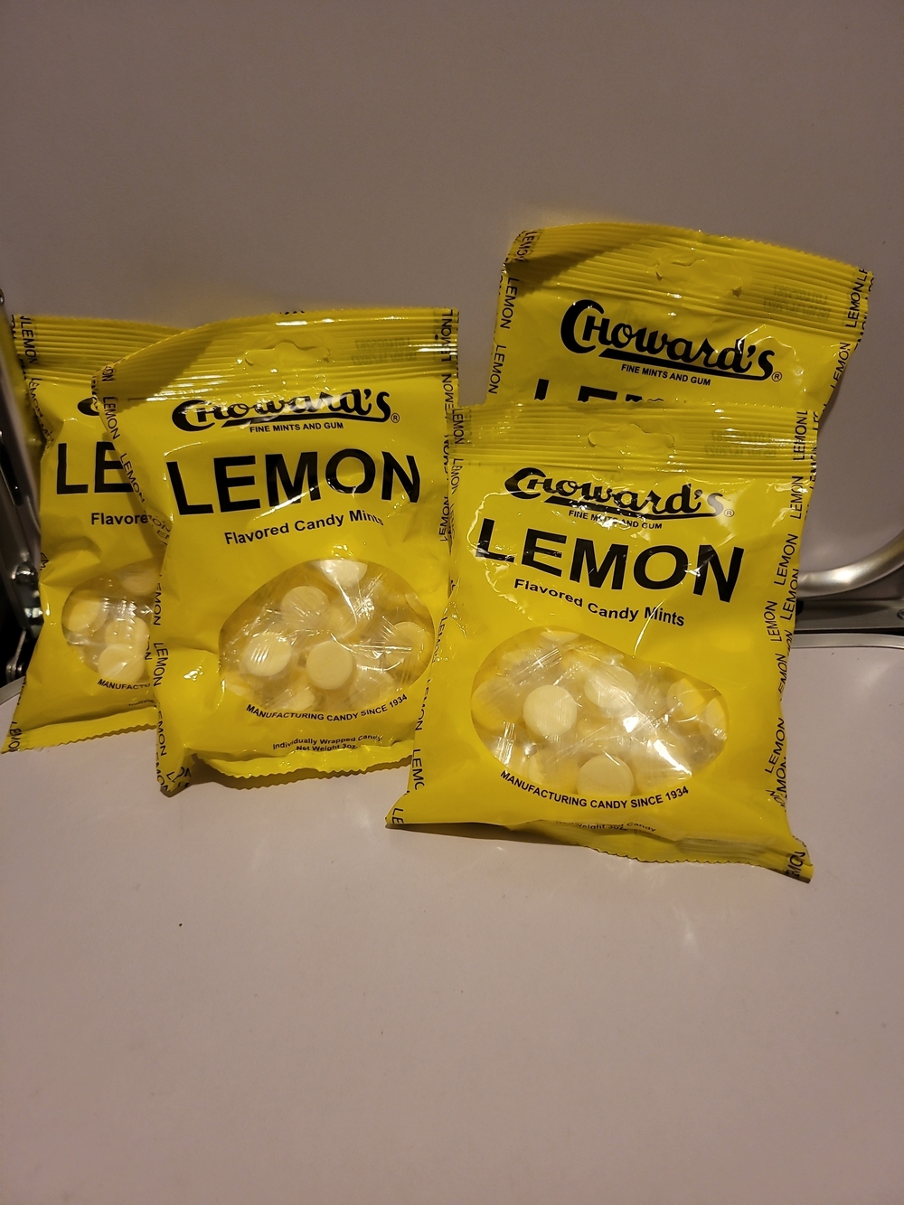 Lemon Flavored Candy Mints - Yellow